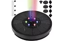 Úszó napenergia szökőkút RGB világítással