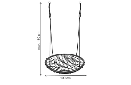 Függő hinta gyűrű – fészek 100 cm