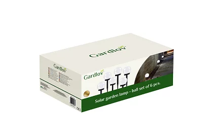 Napfény kert világítók - gömb 6 db
