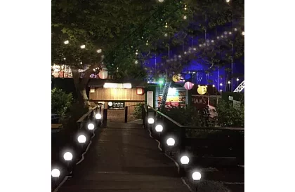 Napfény kert világítók - gömb 6 db