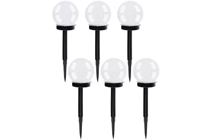 Napfény kert világítók - gömb 6 db