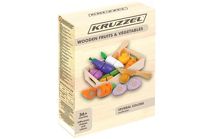 Fából gyümölcs és zöldség vágásra - a dobozban