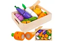 Fából gyümölcs és zöldség vágásra - a dobozban