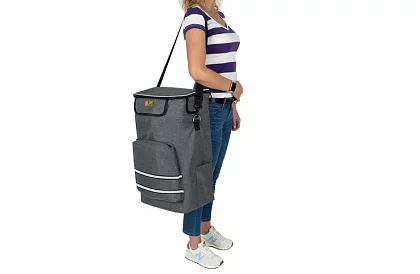 Multifunkciós bevásárlótáska kerekeken + vállpánt