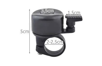 Kerékpár csengő – fekete