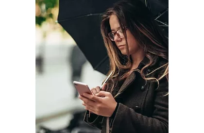 Nagy automatikus összecsukható ernyő