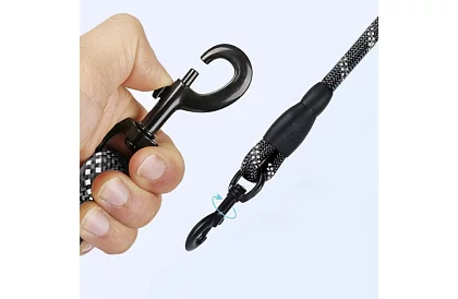 Kutyához való póráz erős, fényvisszaverő elemekkel – 3 m