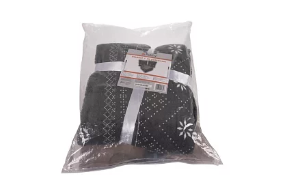 Puha meleg takaró párnahuzatokkal - szürke