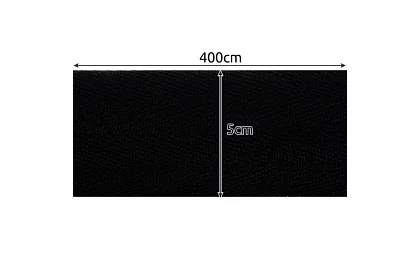 Profi bokszkesztyű 2 × 4 m – fekete