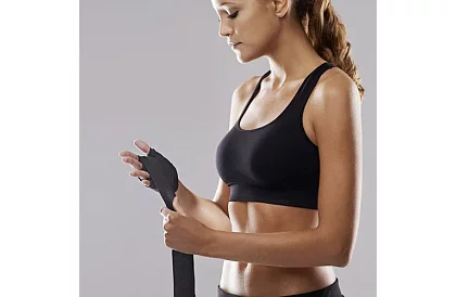 Profi bokszkesztyű 2 × 4 m – fekete