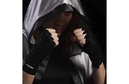 Profi bokszkesztyű 2 × 4 m – fekete