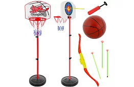 Kosárlabda gyűrű célzóval és tartozékokkal