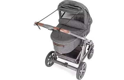 Vízálló árnyékoló napernyő babakocsira – szürke