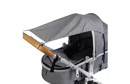 Vízálló árnyékoló napernyő babakocsira – szürke