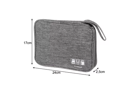 Utazási tok – kábelek és töltők szervezője