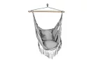 Függő hintaágy + 2 párna - szürke