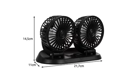 Dupla ventilátor autókhoz