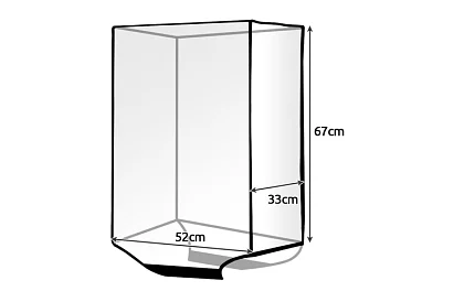 Átlátszó védőburkolat az utazótáskához