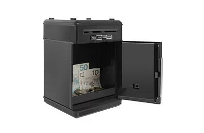 Pénztárca széf – elektronikus PIN kóddal