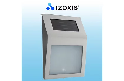 LED napelemes házszám