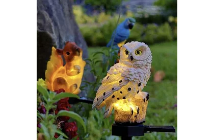 Napfény kert lámpa – bagoly