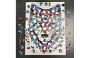 Fából készült puzzle farkas - 170 darab - 38 x 27 cm