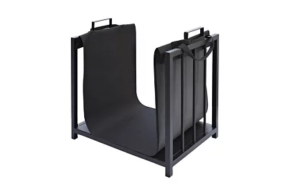 Tűzifa tartó a kandallóhoz