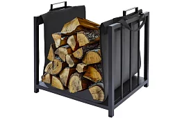 Tűzifa tartó a kandallóhoz